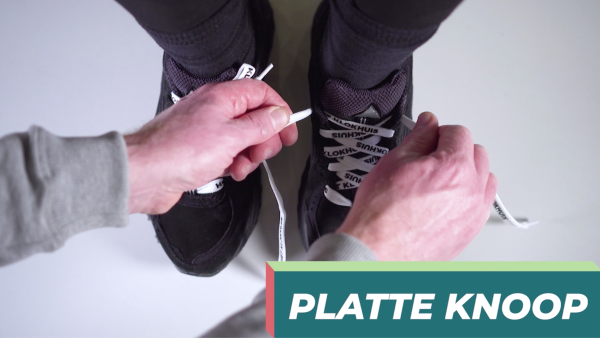 stap 1 platte knoop