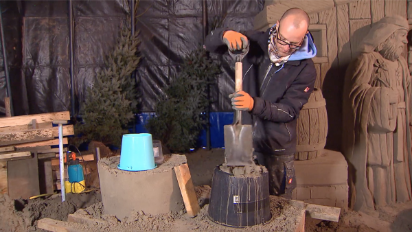 Stap 2 nieuw zandsculptuur