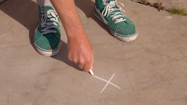 3D straattekening voorbereiding