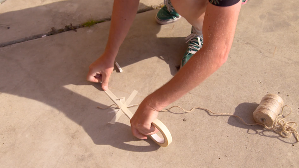 3D straatkunst stap 2