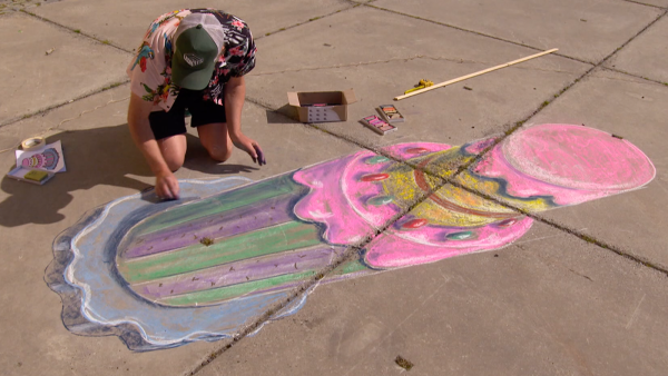 3D straattekenen stap 10