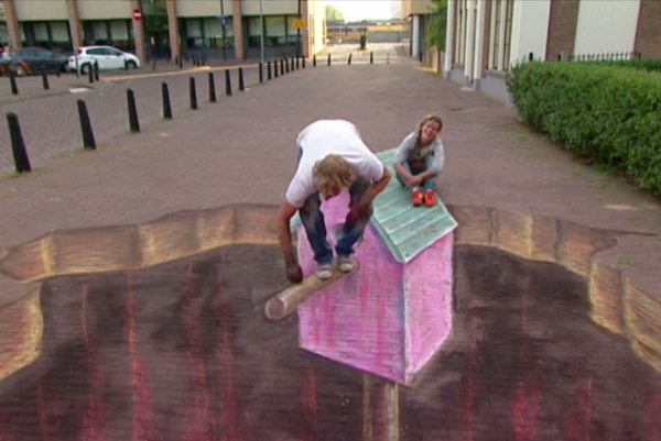 3D straatkunst 