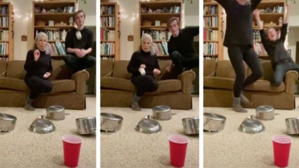 TikTok challenge iets in iets gooien