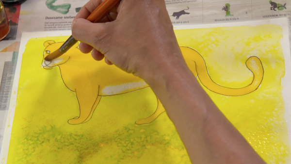 Stap 6 aquarel tekenen