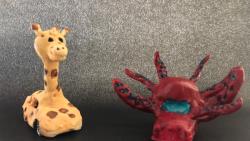 Duo giraffe en octopus